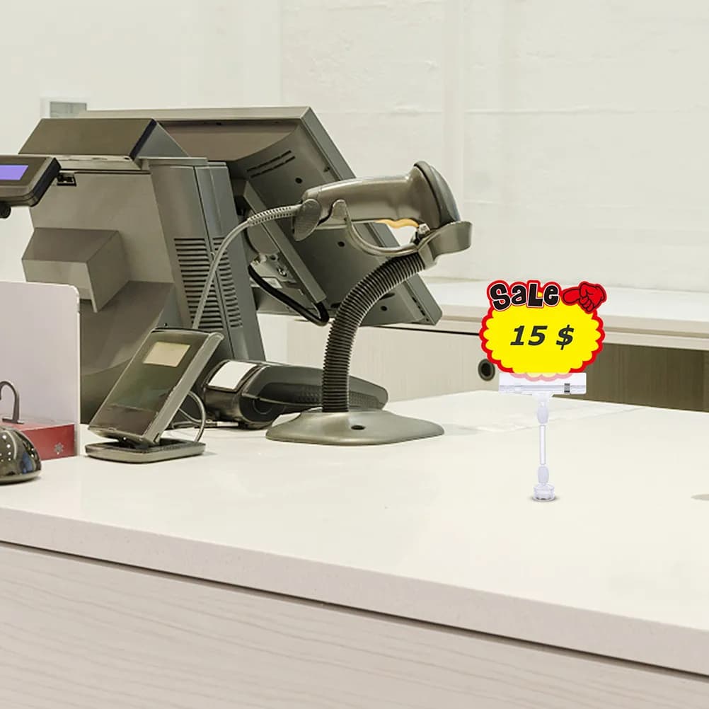 Clip per etichette di prezzo da 5 pezzi, portaetichette portatile per etichette di prezzo, cartelli alimentari, numeri di tavolo, negozi al dettaglio, mostre