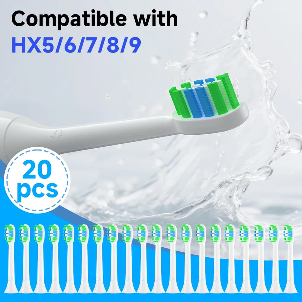 4/8/12/20 pezzi Testine piccole ultra morbide compatibili con lo spazzolino elettrico Philips Sonicare per denti sensibili e gengive, ricarica