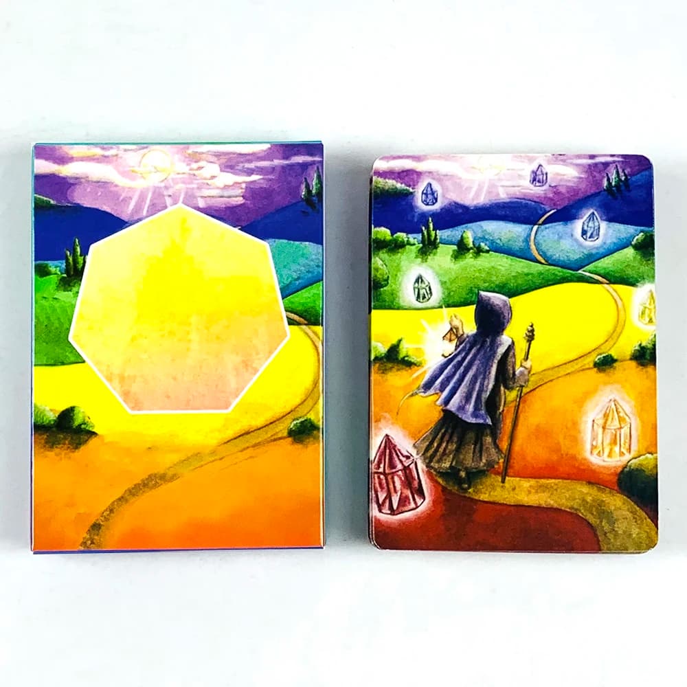 Carte Oracle di vendita calda Un mazzo da 49 pezzi Versione spagnola Gioco da tavolo per tarocchi di divinazione del destino, regali di Halloween e Natale