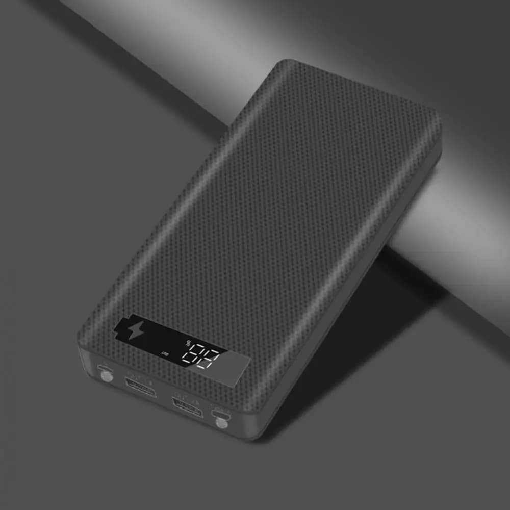 Portatile Micro USB Type-C 18650 custodia per batteria LCD fai da te Mobile Power Bank Case Power Bank scatola per caricabatterie portatile Display digitale