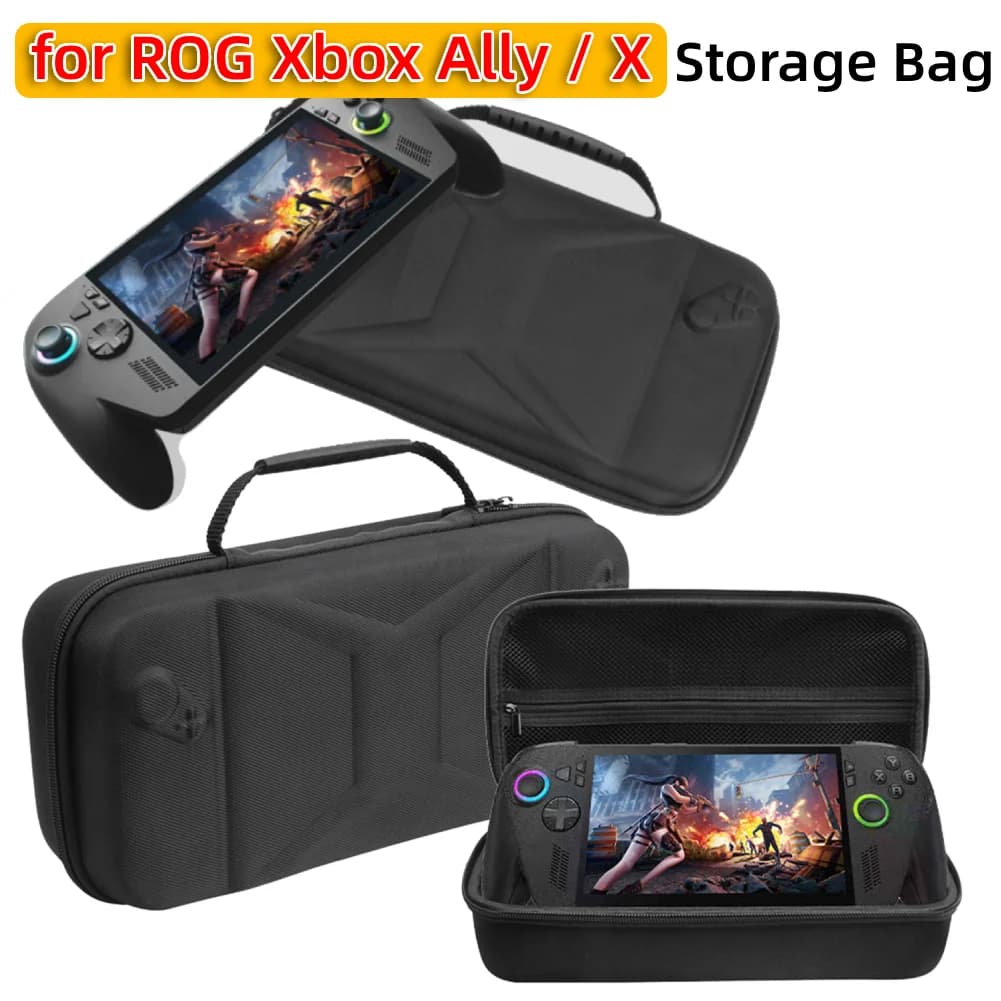Custodia Protettiva Impermeabile Portatile per Console di Gioco ROG Xbox Ally X, Organizzatore da Viaggio, Borsa Protettiva per Accessori Gaming