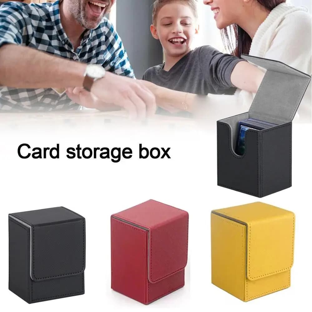 Scatola di raccolta Gioco in PU MTG Porta carte collezionabili Gioco da collezione Scatola di mazzi Protezioni Contenitore per organizer Bambini