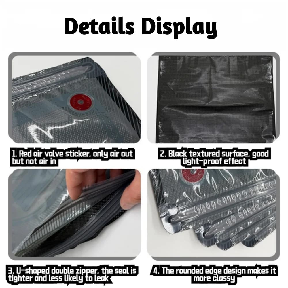 3D Filament Bag black Filament Storage Bag PLA ABS PETG Vacuum Bag Dryer Humidity Resistant Sealing Bags Keep Filament Dry