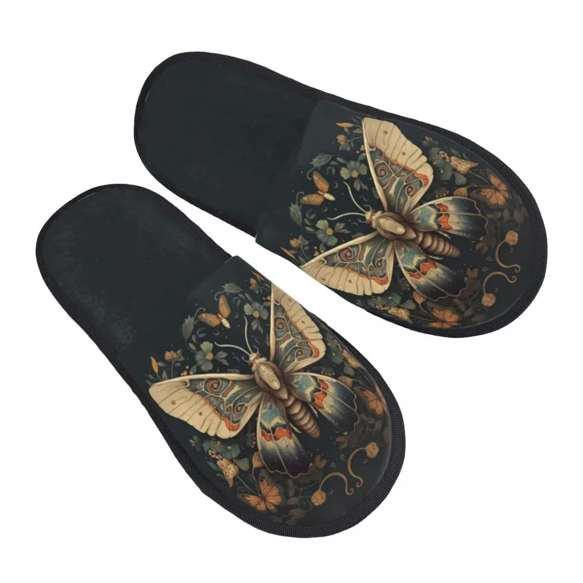Pantofola invernale Donna Uomo Soffici pantofole calde Morte falena Pantofole da casa Scarpe