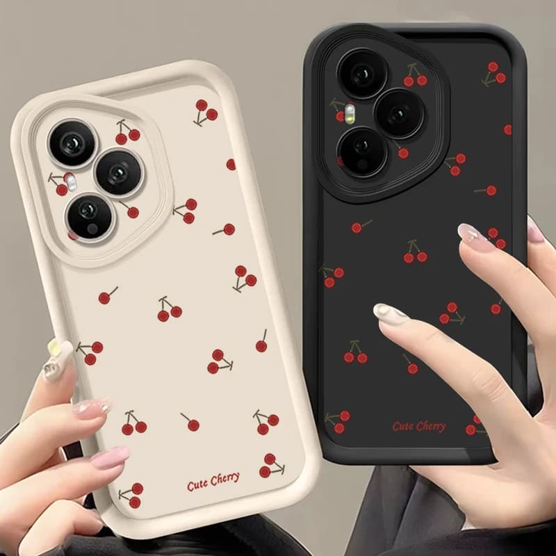 Mini Red Cherry Printed Soft Phone Case for Honor 400 Pro 200 Pro X8c X9c Smart X6a X6c Magic7 Lite Silicone Back Cover