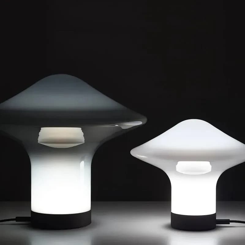 Lampada a Sospensione Moderna a Forma di Fungo in Vetro, Lampada da Tavolo Nordica per Sala da Pranzo, Lampada Decorativa per Camera da Letto e Soggiorno