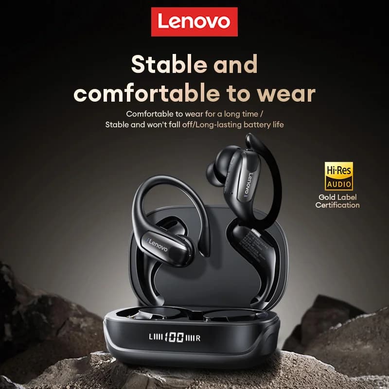 Lenovo EA305 Bluetooth 5.4 Wireless HIFI Sound Stereo Waterproof Sports Headphones with Noise Cancelling XT80