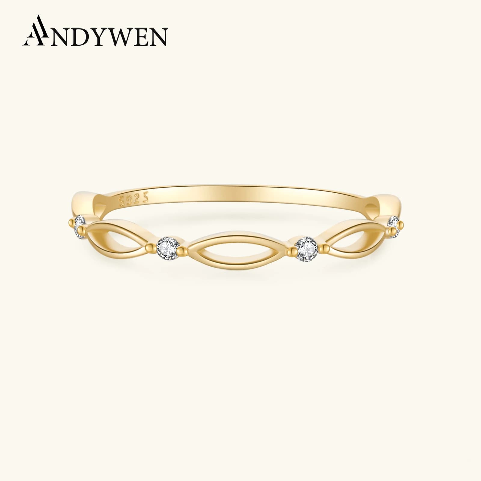 ANDYWEN New 925 Sterling Silver Marqulse zircone sottile anello da donna 2024 Luxury Fine Jewelry Party Simple ciondola Fine Delificate