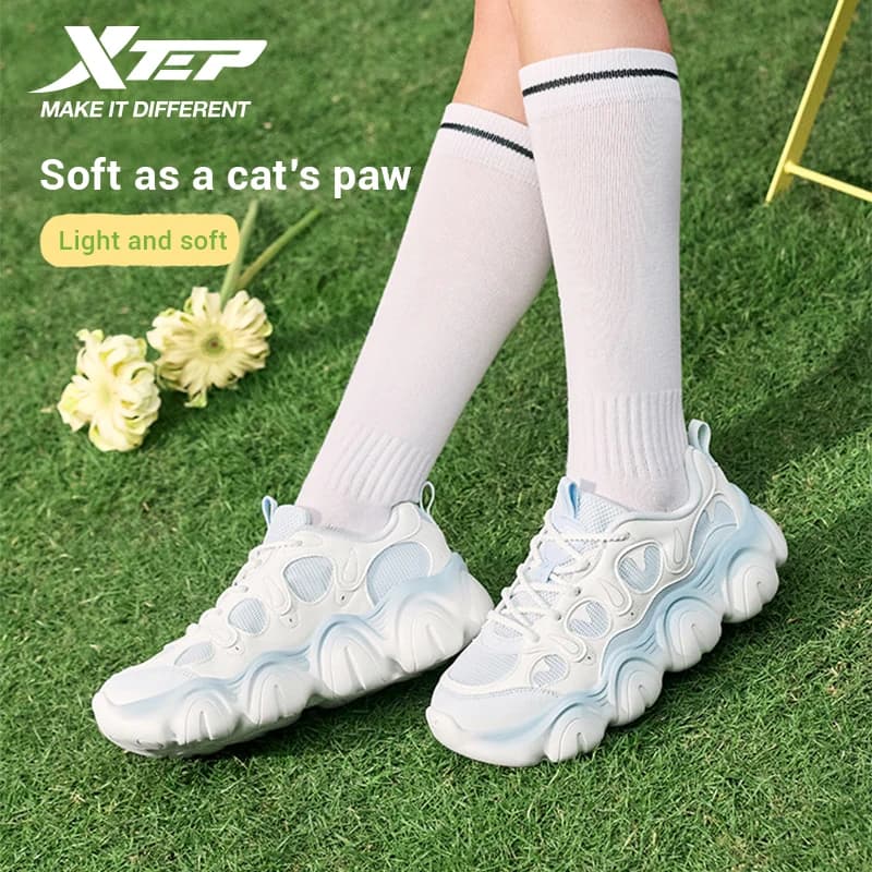 Scarpe Xtep Claw da donna, sneakers invernali leggere e alla moda con suola spessa, casual e versatili 874218320008