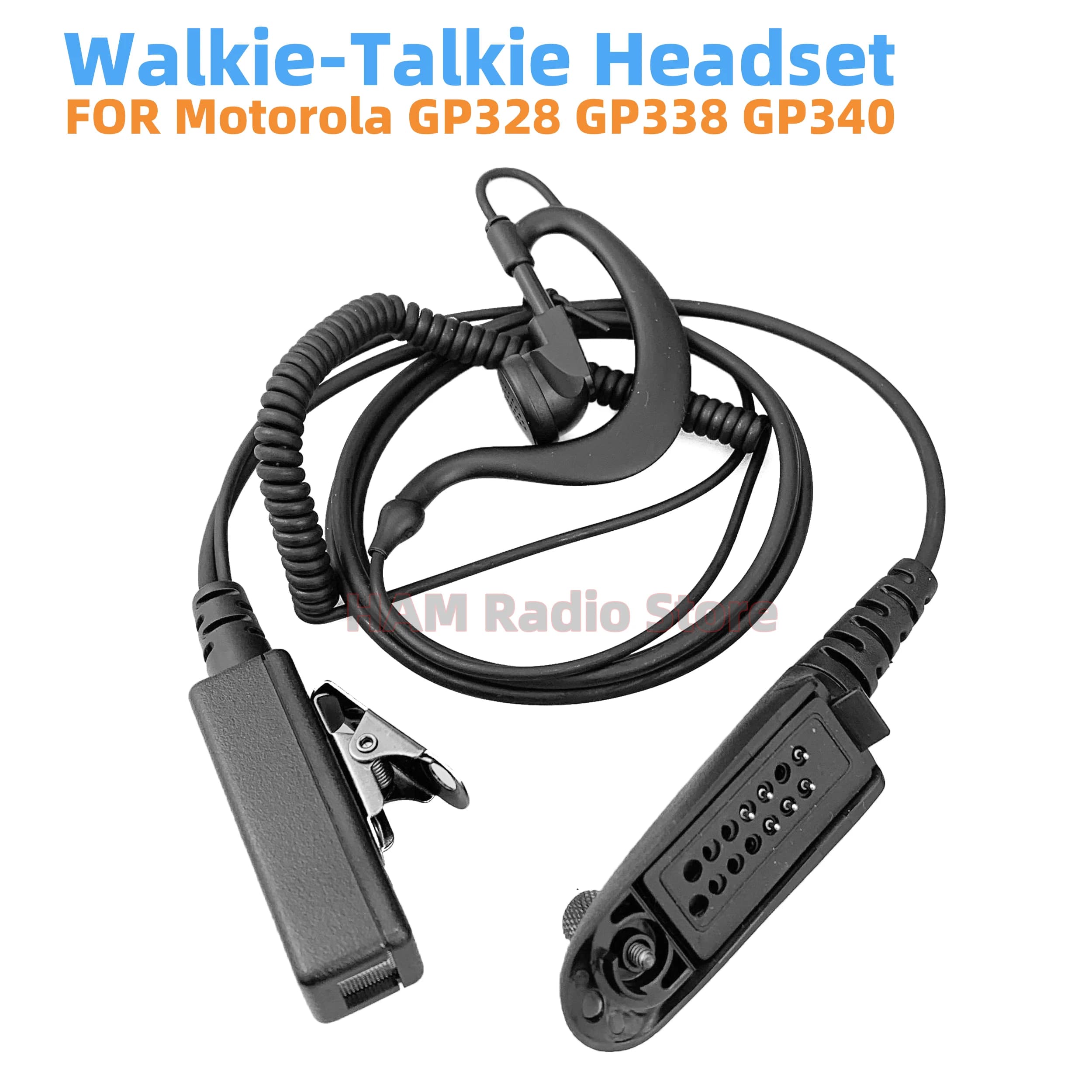 Auricolare Walkie Talkie con clip per l'orecchio per radio Motorola GP328 GP338 GP340 GP380 PRO5450 PRO5150 GP380 GP540 GP580 GP640