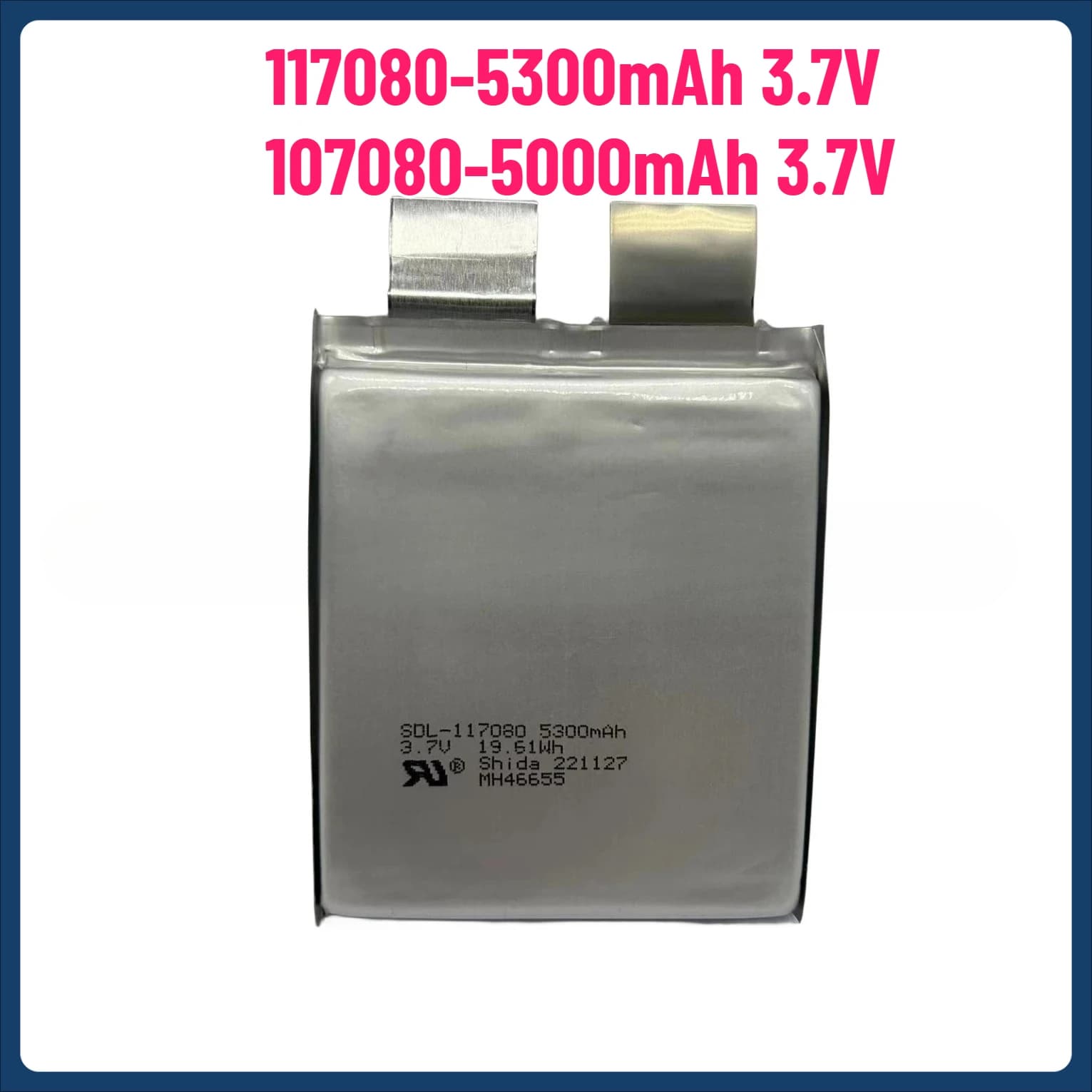 2PCS 3.7V 107080-5000mAh FAI DA TE Saldatura 2S 3S Batteria per Jump Car Starter, Strumento di Potere, Saldatore a punti 117080-5300mAh 35C-70C
