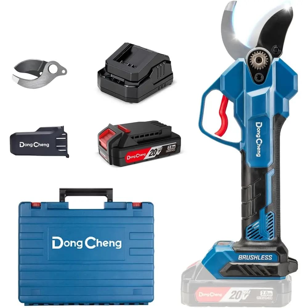 Forbici Elettriche Ergonomiche per Potatura, Ideali per Artrite, Lame da 1.4, Batteria da 2.0Ah, Perfette per Rami Spessi e Manutenzione del Giardino