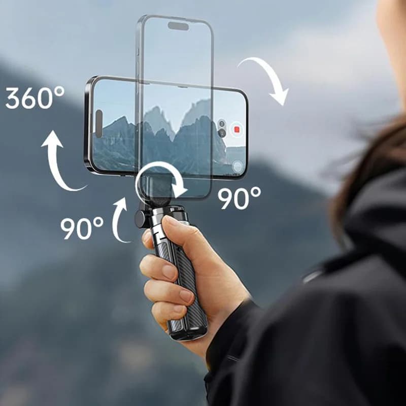 Multifunktions-Selfie-Stick 4 in 1 con 360 ° -Drehung und Magnet Mini selfie stick magnetico per telefono