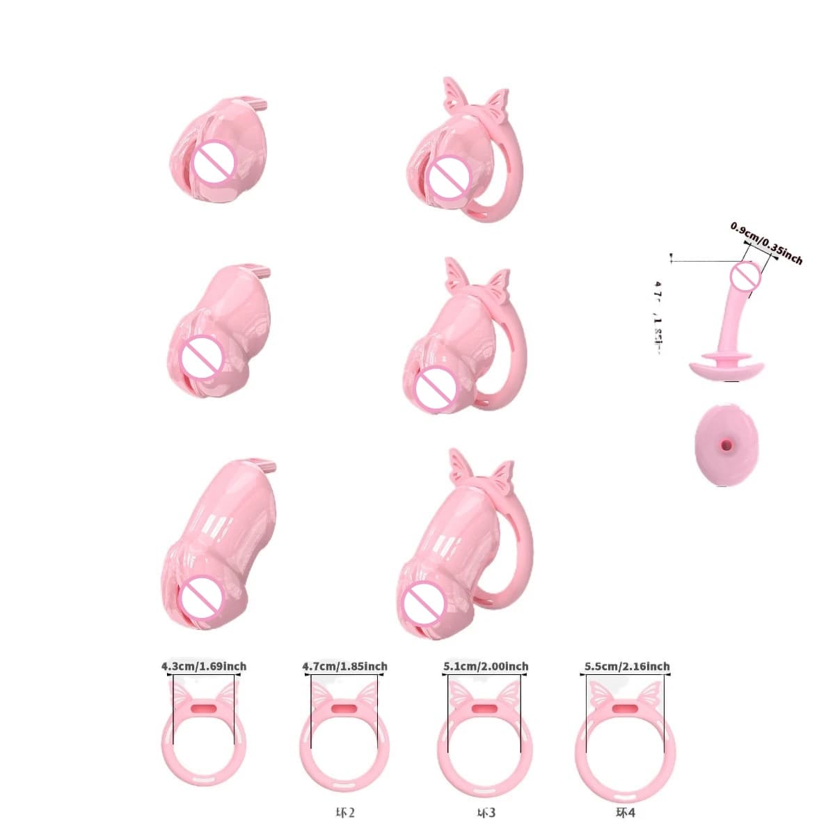 Cobra chastity lock silicone ring CB lock penis lock SM chastity device gay birdcage crossdressing training suitable FLR