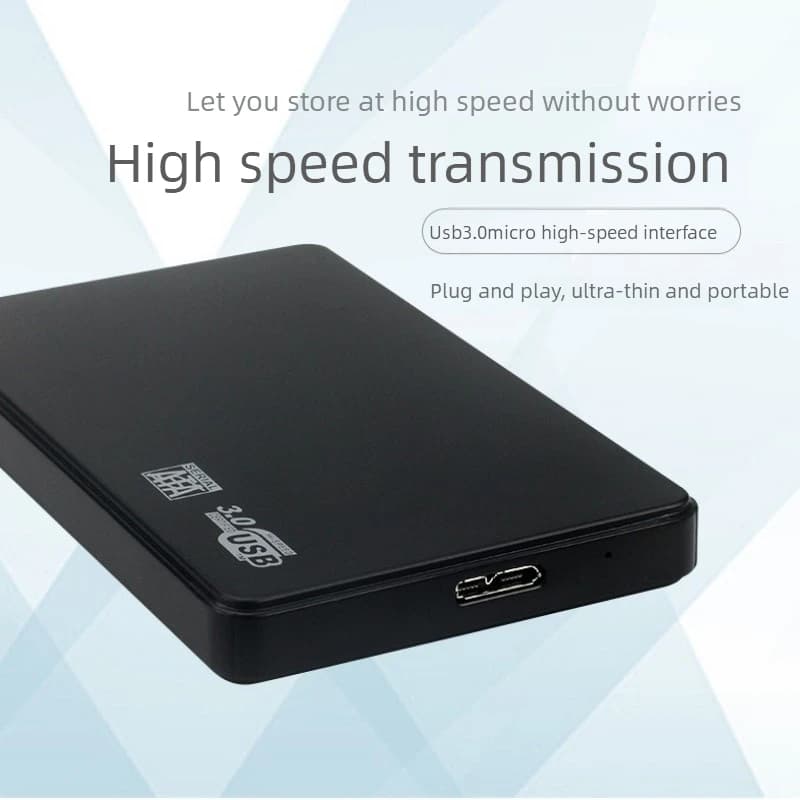 Box esterno per disco rigido da 2,5 pollici SATA a USB 3.0 - Box esterno per disco rigido in materiale ABS adatto per SSD SATA