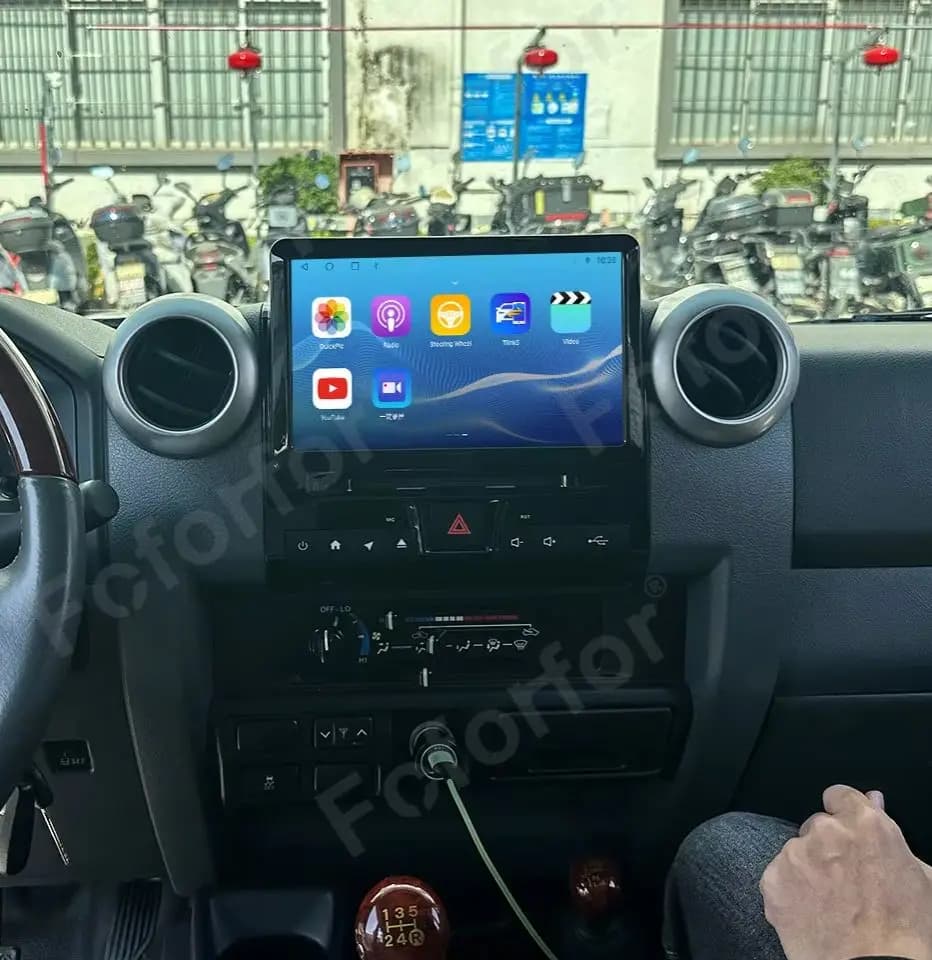 Schermo Touch Screen da 9 Pollici per Toyota Land Cruiser LC70/LC76/LC78/LC79 2007-2024, Radio Auto con GPS, Navigazione, CarPlay e Android Auto