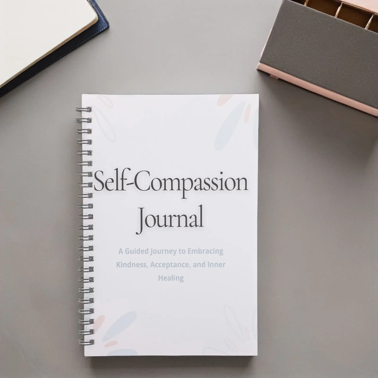 Diario della Self-Compassione, Quaderno Guidato per Riflessione Quotidiana, Planner della Gratitudine, Diario per la Salute Mentale per Adulti