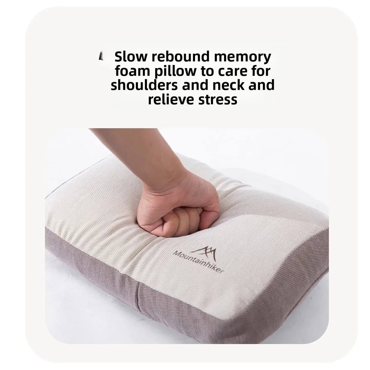 Mountainhiker Memory Foam Pillow Cotton Material for Camping Outdoor Sleeping Gear Convenient Storage for Lunch Break