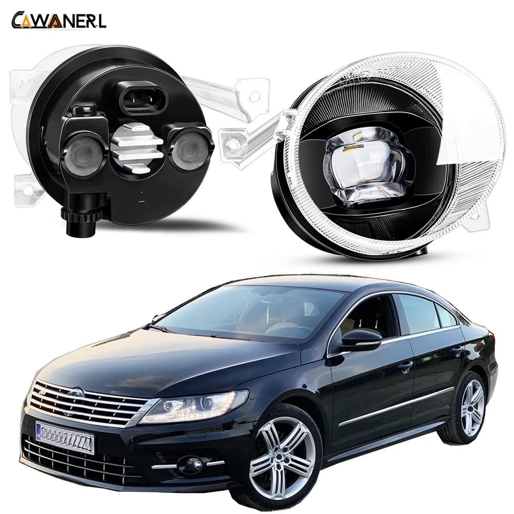 2 X Gruppo fendinebbia per auto 30W Canbus LED Fendinebbia per Volkswagen VW CC Passat CC R-line 2012-2016 (Non adatto per il lifting facciale)