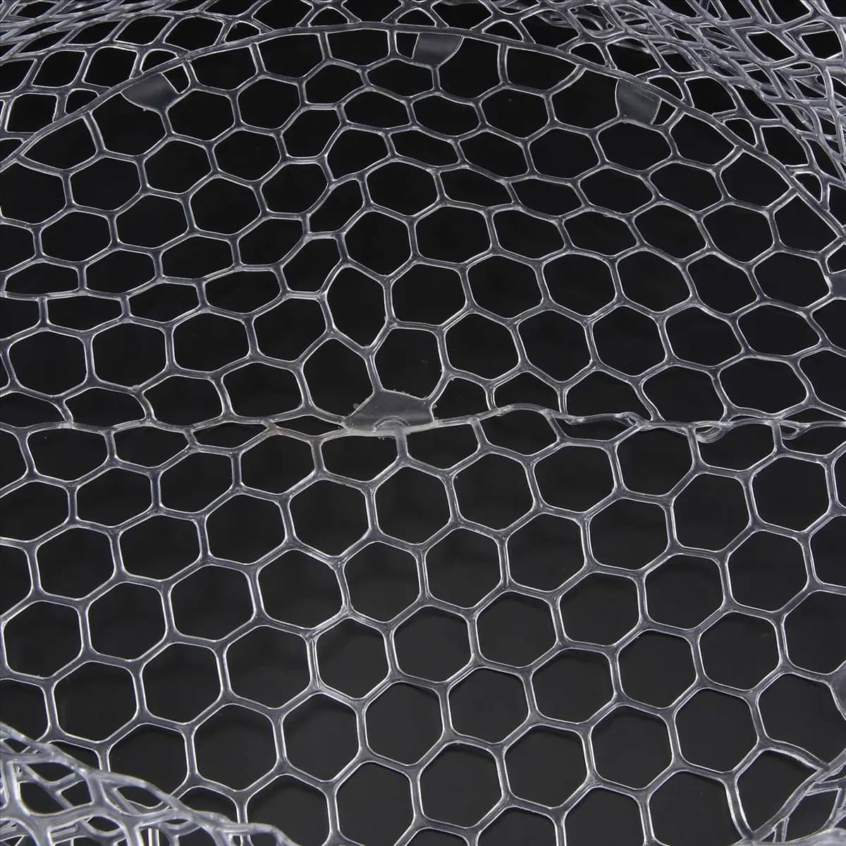 POPULAR-Replacement Fishing Net Wear- Rubber Mesh Fish Catch Multifunctional Dip Net White 40cm
