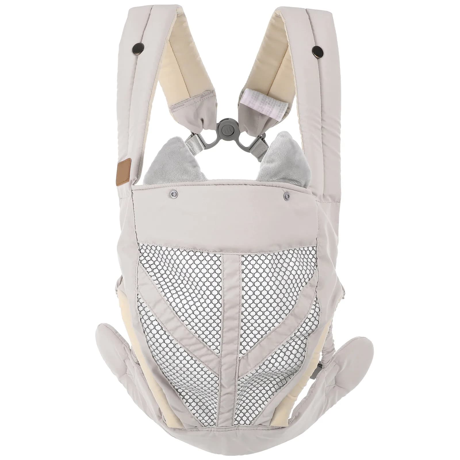 Marsupio Traspirante Grigio per Neonati e Bambini, Struttura di Supporto Confortevole, Ideale per Passeggiate all'Aperto e Viaggi