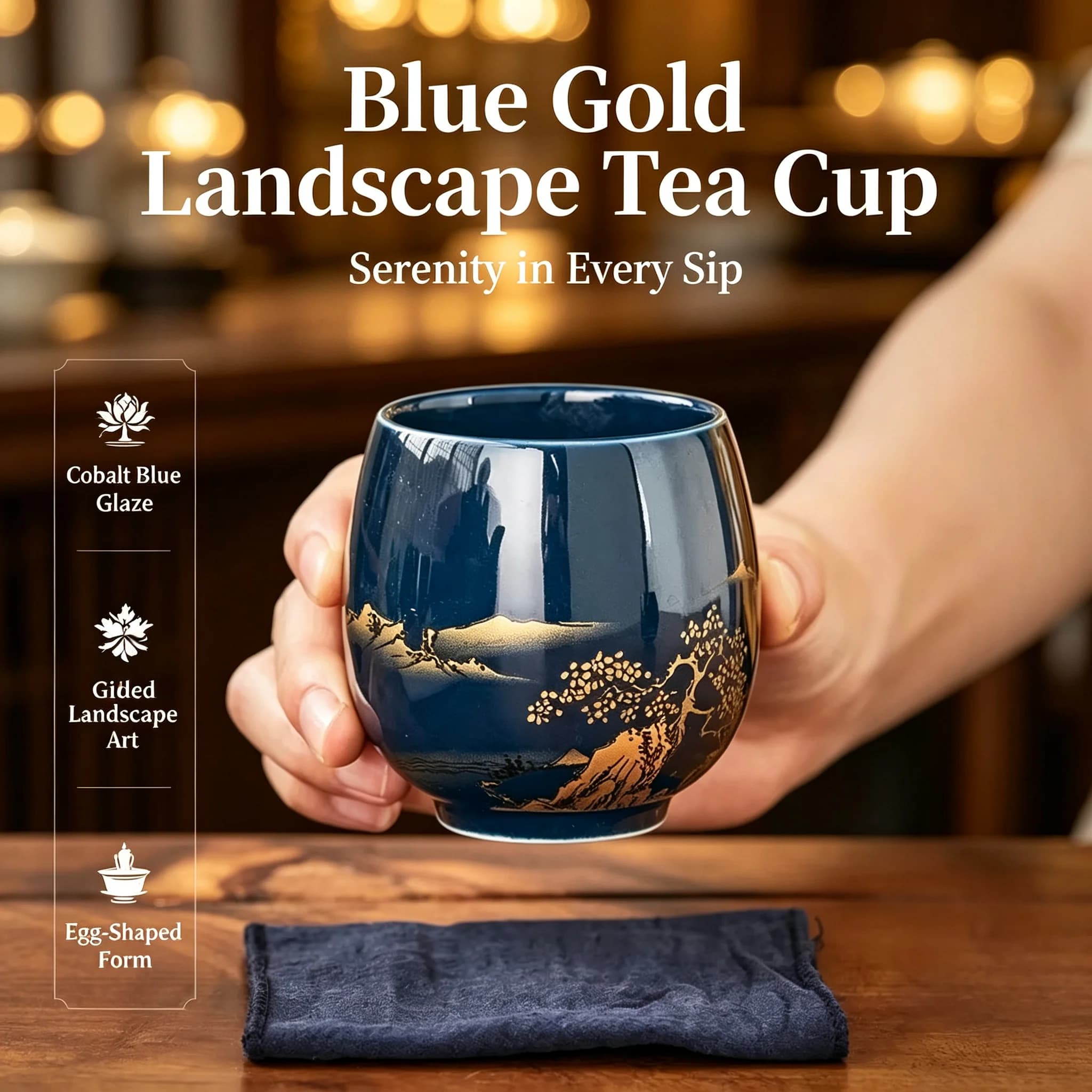 180ml Japanese-Style Simple Master Mug Ceramic Tea Bowl Cup Household Jilan Simple Ceramic Large Teacup Tea Set for a Single Cup