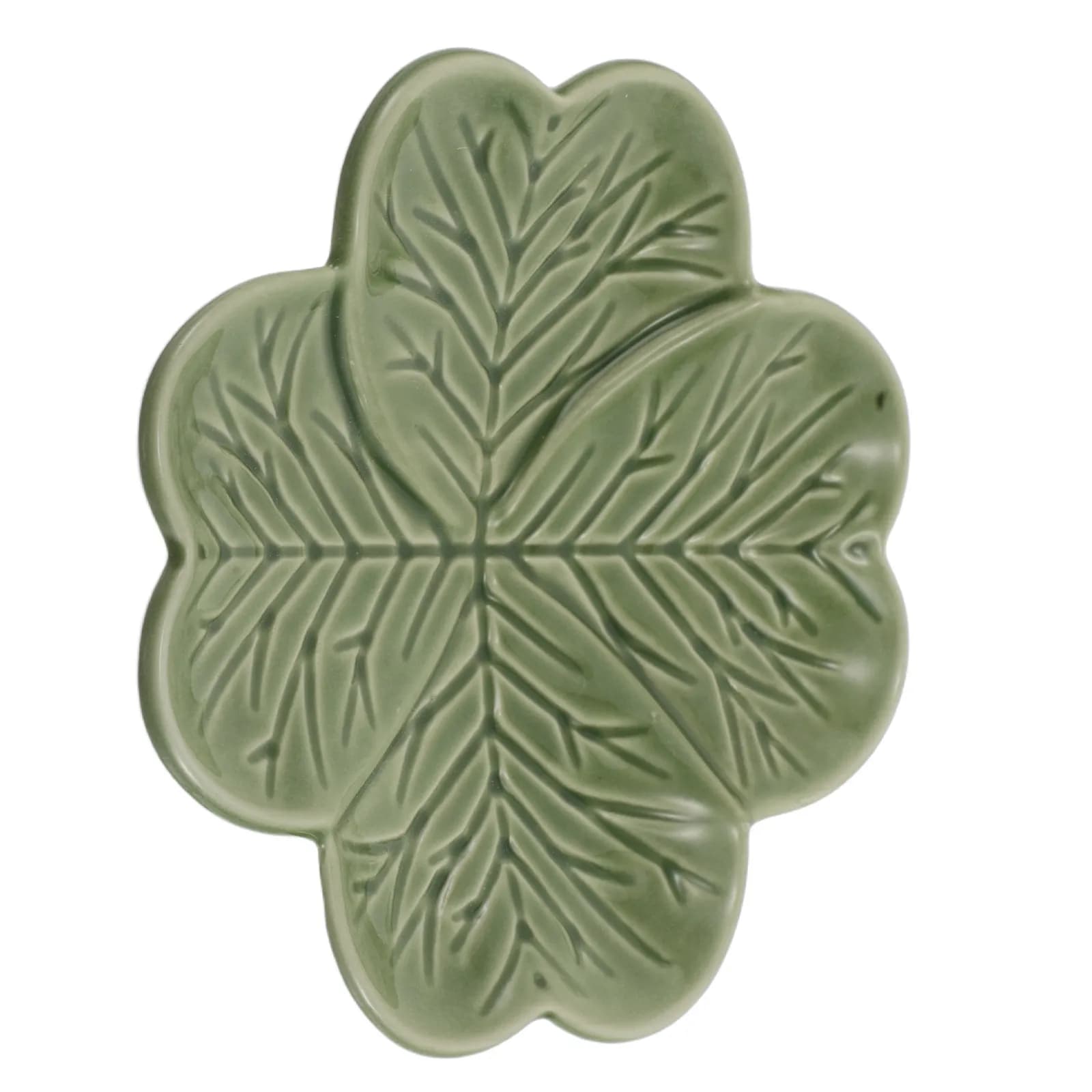 Four Leaf Clover Ceramic Jewelry Dish Green Shamrock Plate Small Trinket Tray Ring Earring Necklace Organizer Gift Birthday St