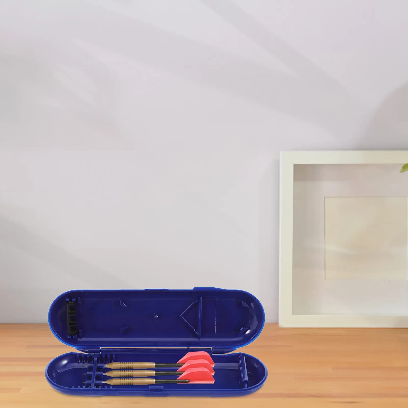 Scatola porta freccette da 2 pezzi per punte in acciaio o morbide, custodia rigida moderna ed elegante in ABS, organizer portatile e leggero, contiene 3 freccette