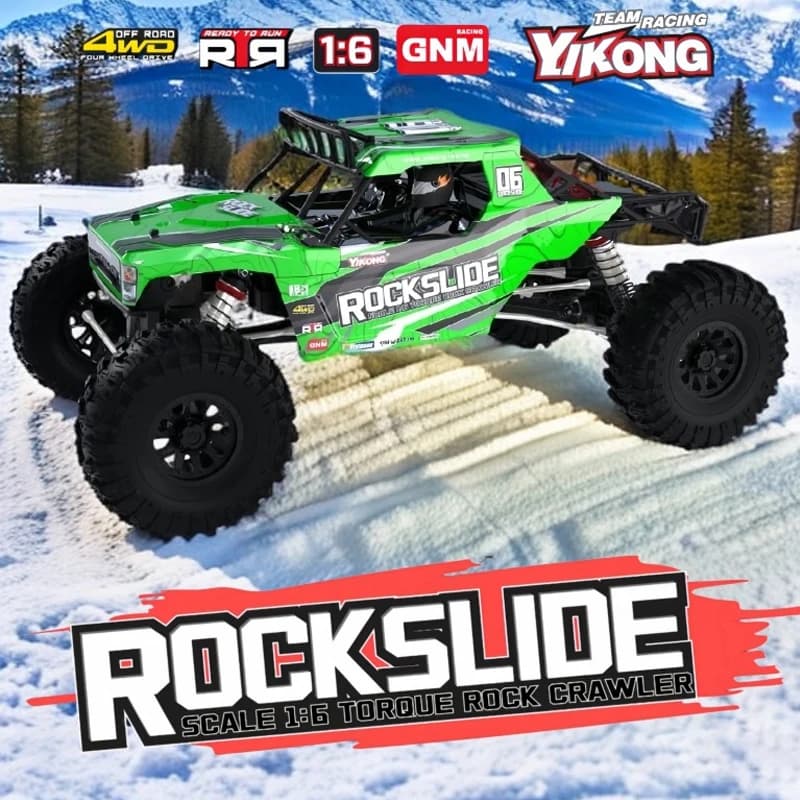 Yikong YK4061 1/6 scale ultra-low center of gravity ROCK SLIDE remote control electric climbing off-road vehicle RC adult toy