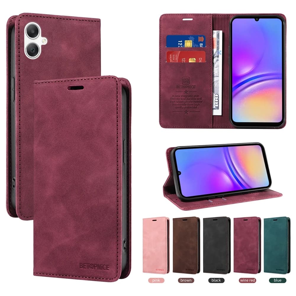 Custodia a portafoglio magnetica con blocco RFID per Samsung Galaxy A07 A06 A05 A05S A12 A13 A15 A16 A22 A24 A34 A35 A51 A71 A55 Flip Cover
