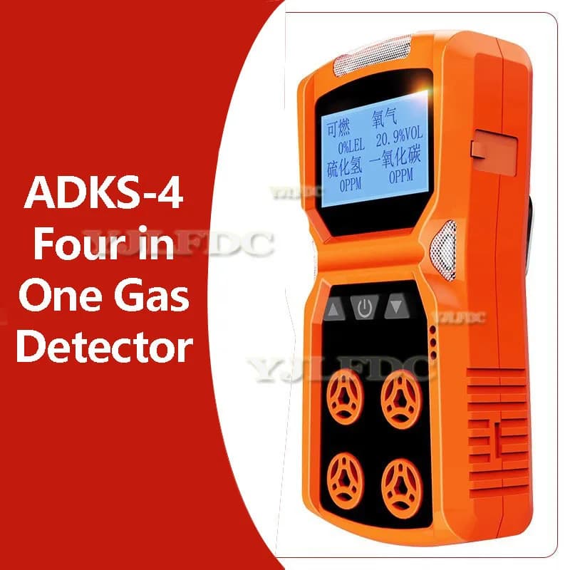 O2 H2S CO LEL 4 in 1 ossigeno idrogeno solforato monossido di carbonio rilevatore di perdite di gas combustibile 4in1multi rilevatore di gas contatore di gas