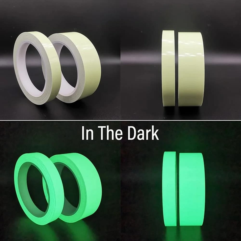 Nastro luminoso verde autoadesivo-Canna da pesca notturna Adesivi luminosi Adesivi luminosi con indicatore luminoso continuo Strumento per pesci