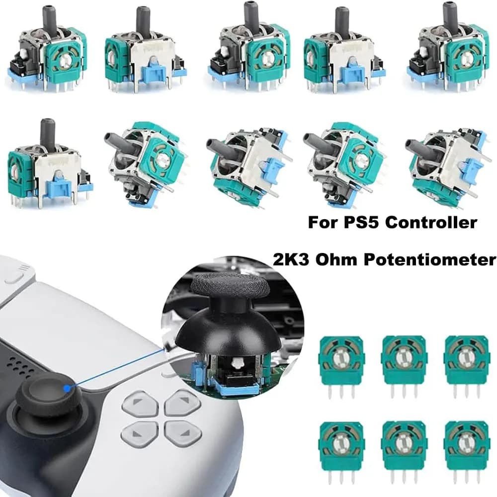 Modulo Potenziometro Joystick di Ricambio 2K3 Ohm per Controller Analogico o Dualsense PS5, Parti di Riparazione Sensore per Accessori PS5
