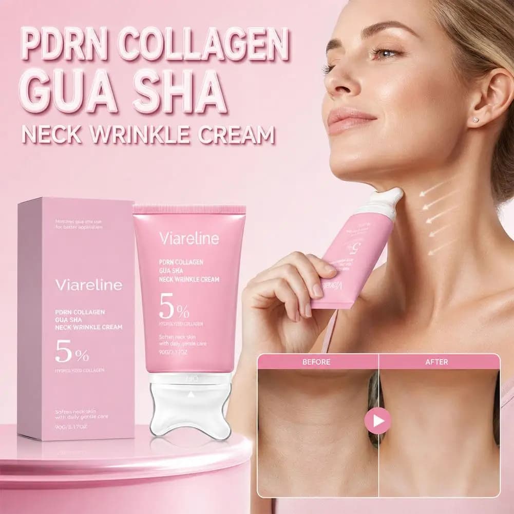 Collagen Scraping Neck Cream Neck Fragile Skin Massage Cream Daily Neck Care Products Gentle Moisturizing Neck Cream 90g 1pcs
