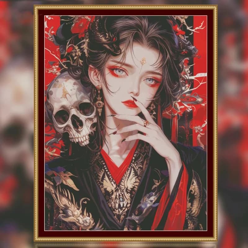 Beuty 14CT 16CT Printed On Canvas Cross Stitch DIY Set Chinese Pattern Kit Home Needlework Embroidery 117 Colors