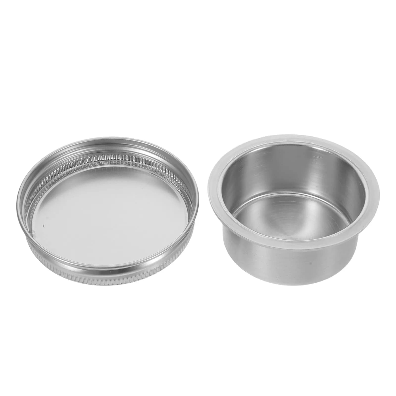 Inserto Divisorio per Barattoli Mason, Coperchio in Acciaio Inossidabile, Contenitore per Condimenti, Separatore per Insalata e Verdure, Accessorio per Barattoli per Preparazione Pasti, Salsa