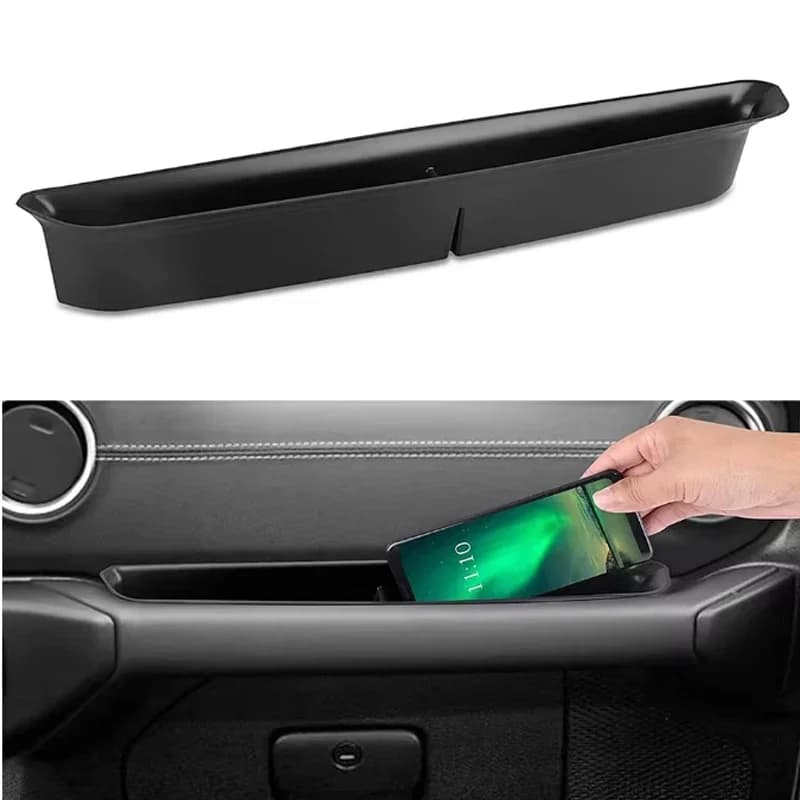 Per Jeep Wrangler JL 2018-2023 2024+ Scatola portaoggetti per sedile passeggero, organizer per vano portaoggetti, accessori auto