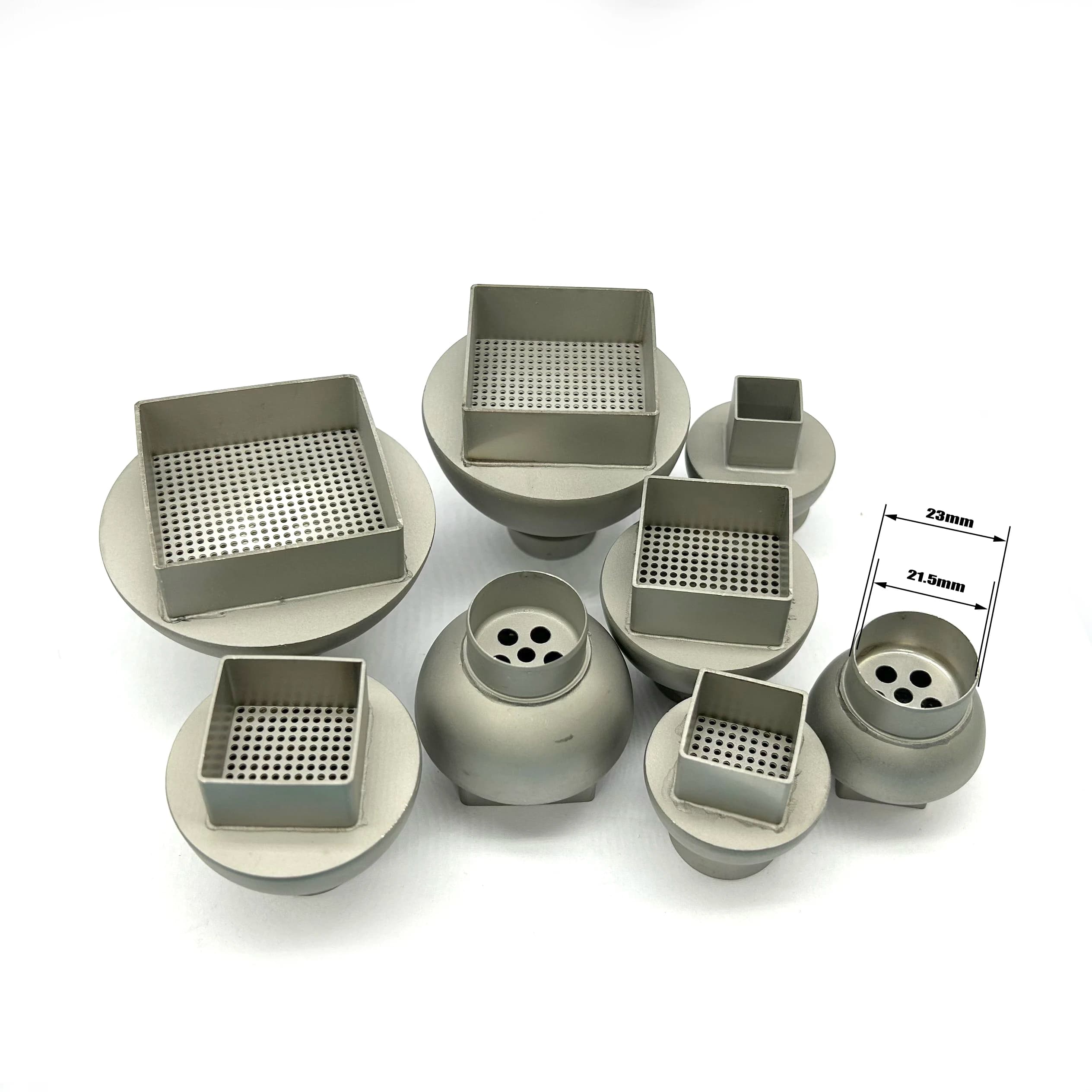 15x15mm 18X18mm 20X20mm 25X25 28x28mm 30X30mm 40x40mm45x45mm ugello SMD BGA ugello pistola ad aria calda per stazione di saldatura QUICK 861DW