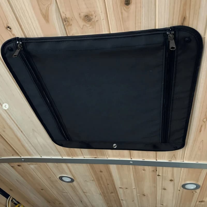 1 pz Tenda Parasole Isolante Oscurante per Ventilatore RV con Cerniere per Accessori Camper Motorhome MaxxAir