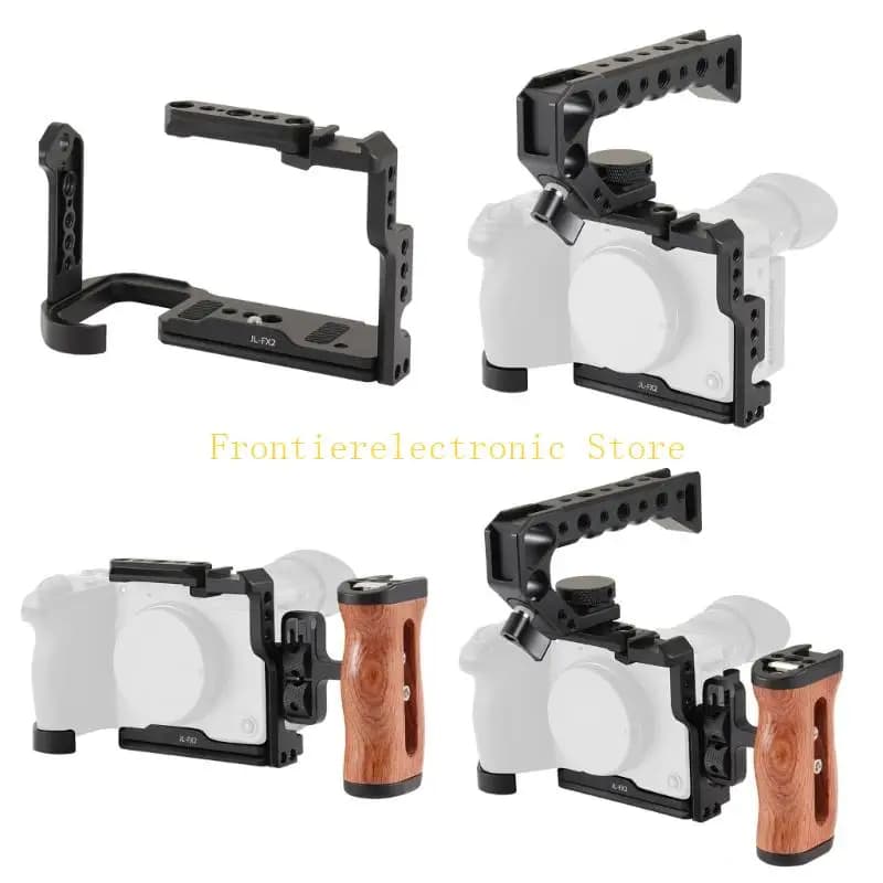 G8DB Gabbia per fotocamera in alluminio Protezioni sicure a doppia chiusura per telaio a sgancio rapido FX2