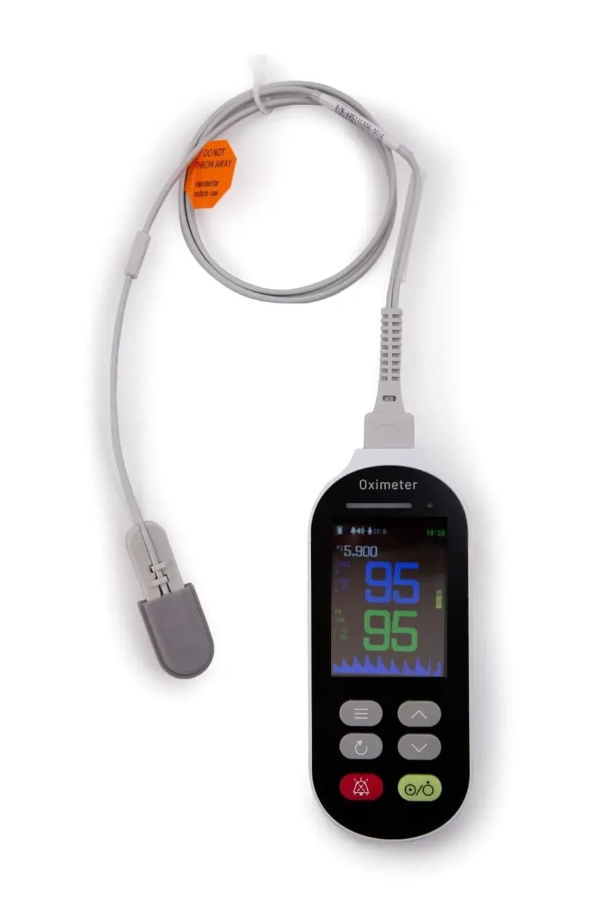Portable Multiparametric Pulse Oximeter for Veterinary Medical Equipment Over Pressure