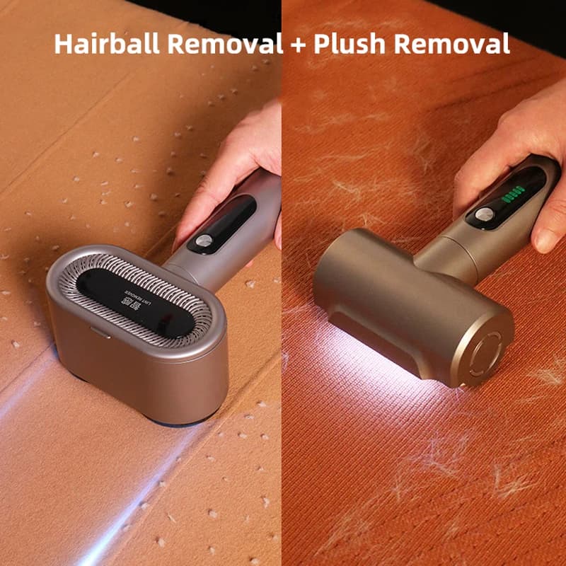 2400mAh Hairball Trimmer Lint Remover Spool Machine con illuminazione a LED Levapelucchi elettrico a doppia testa con rullo per capelli appiccicosi