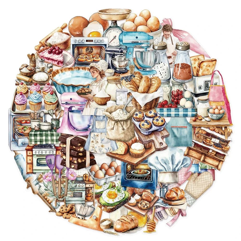 10/30/50pcs Retro Cartoon Coffee Machine Stickers Coffee Beans Decals for Scrapbook Guitar Laptop Decoration Sticker Wholesale