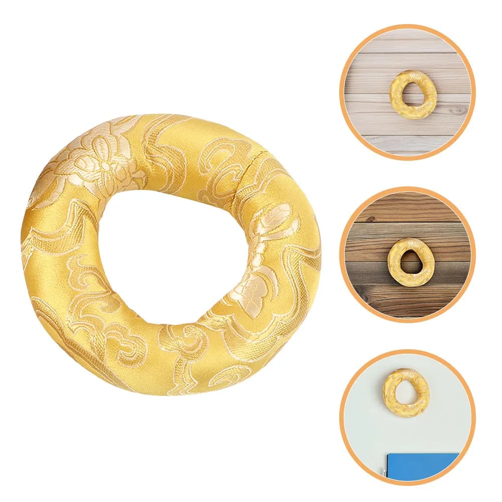 2Pcs Nepalese Singing Bowl Pad Round Cotton Cushion Base Stable Non Slip Meditation Sound Bowl Stand Protective Pad