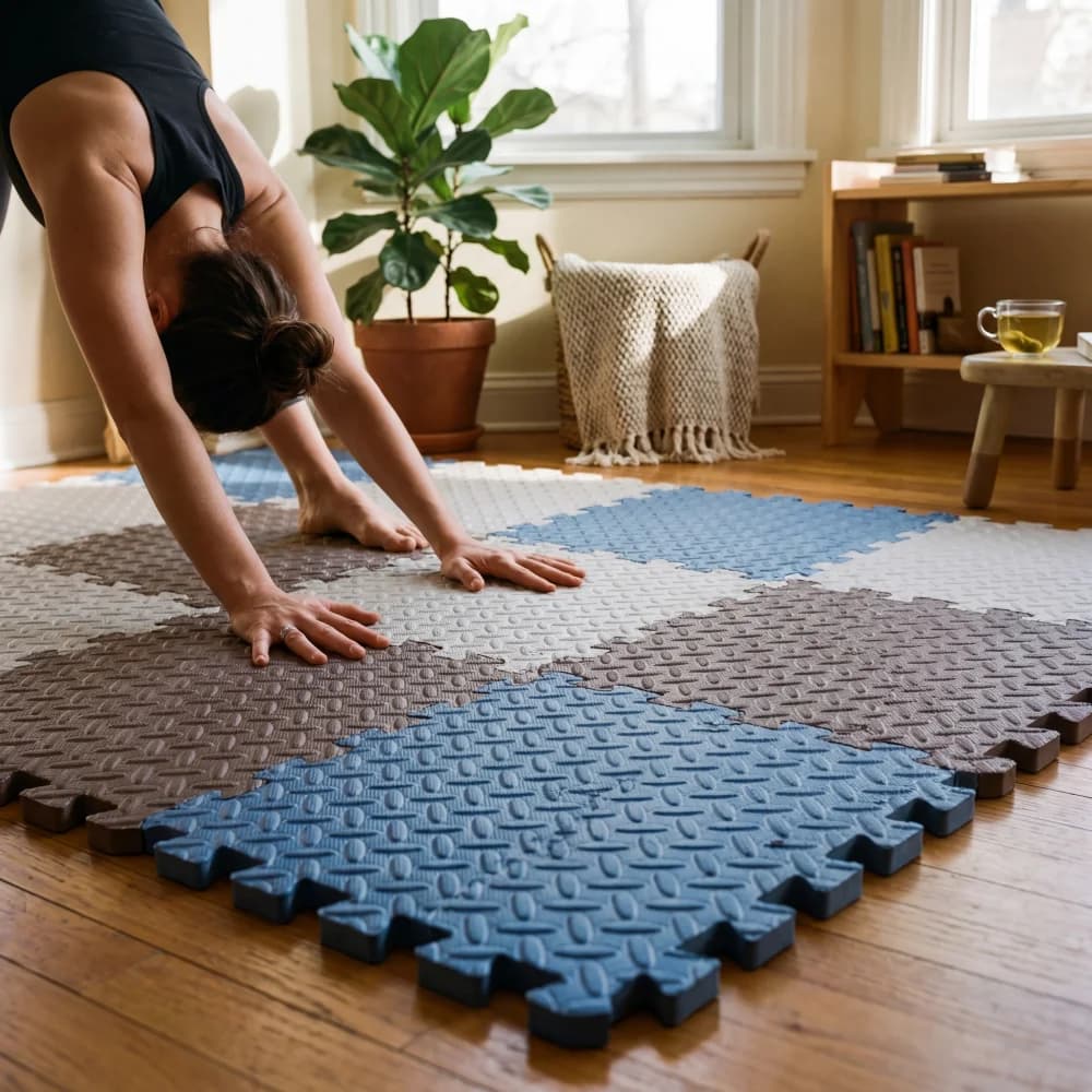 EVA Foam Puzzle Mats 2.5 cm thick, Anti-slip for Yoga, Exercises, Fitness, Home Gym and Children's Play