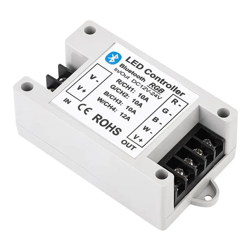 Controller LED Bluetooth YLS-RGB/RGBW per Strisce LED RGB, Controllo tramite App per Smartphone, Compatibile con Strisce LED RGB 5050 3528