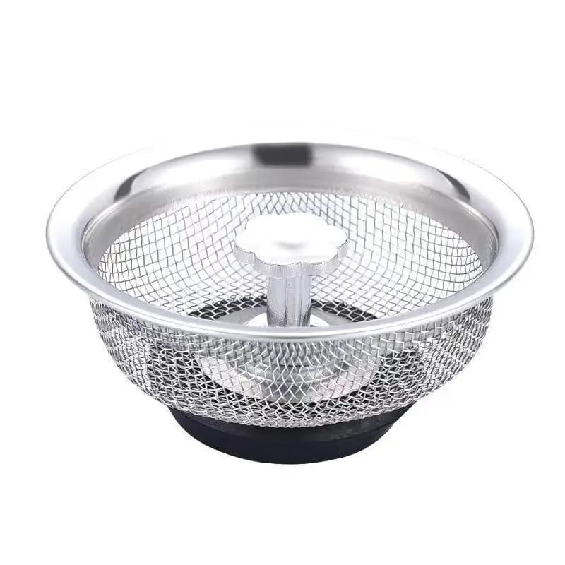 Filtro a Rete in Acciaio Inossidabile per Lavello e Scarico a Pavimento, per Rifiuti di Capelli e Alimenti, per Cucina e Bagno