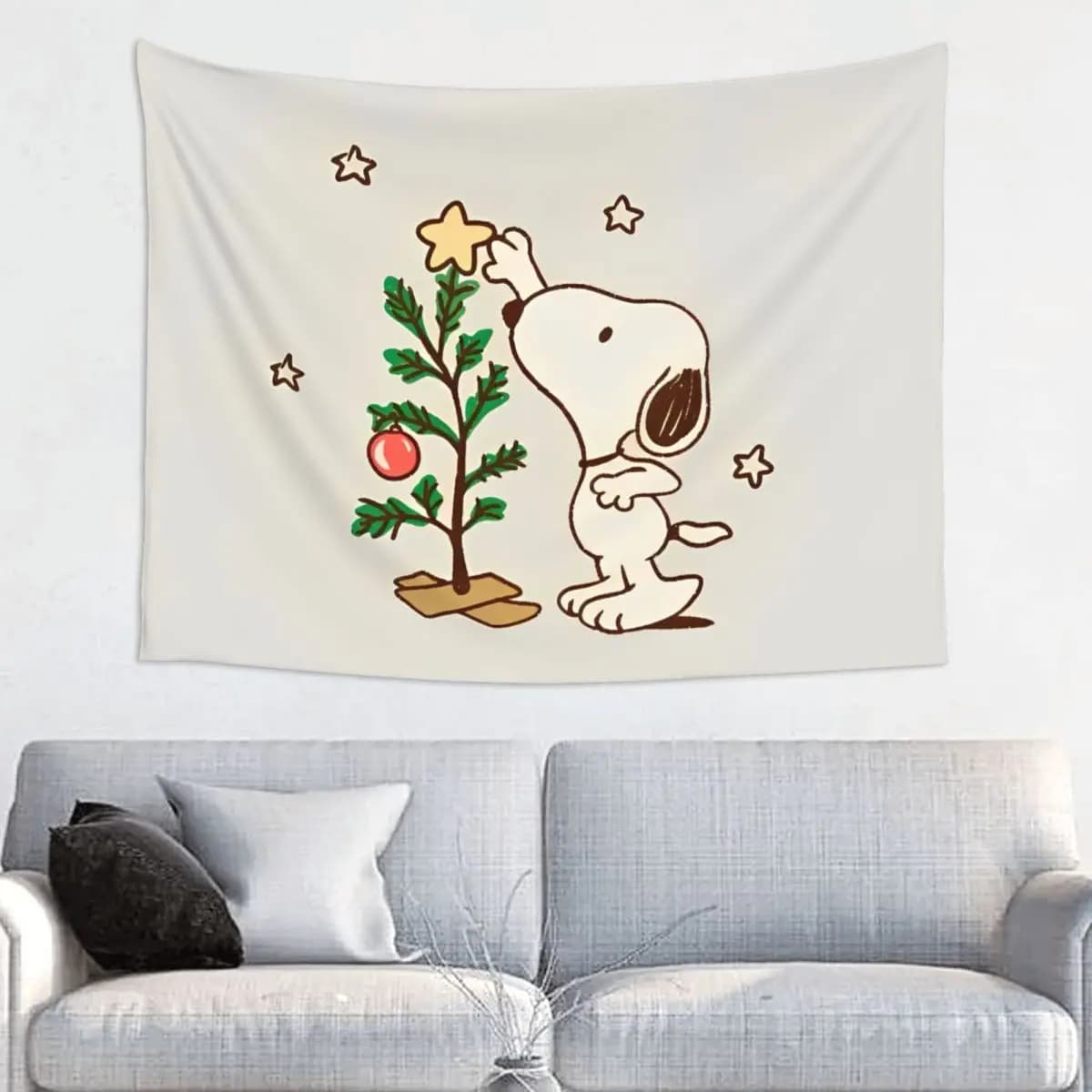Christmas Snoopys Tapestry Hippie Polyester Wall Hanging Room Decoration Yoga Mat Mandala Tapestries