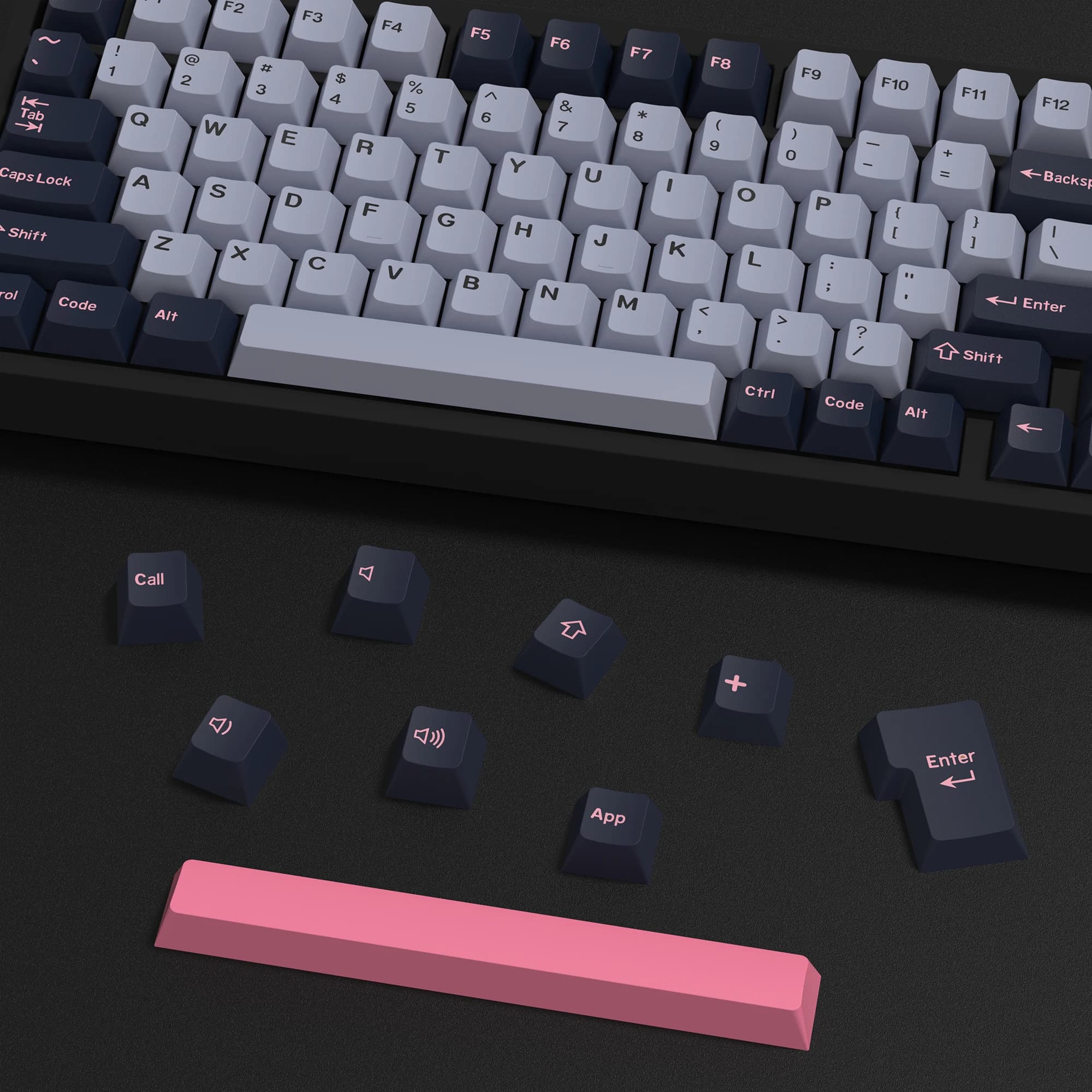 KBDiy 176 tasti/set Cherry Profilo GMK 8008 Keycap Double Shot PBT Copritasti per tastiera meccanica ISO per GMK67 GMK75 61/68/84/87