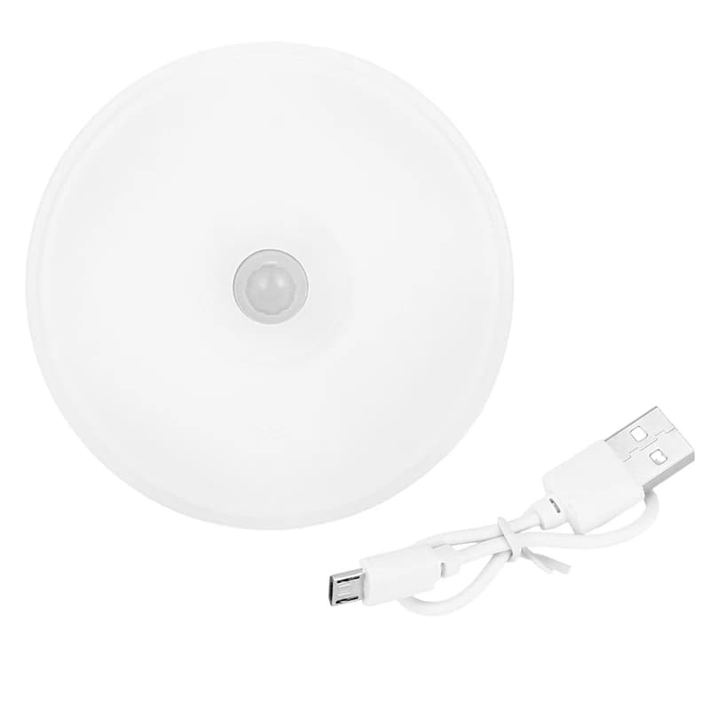 Lampada da notte dimmerabile ricaricabile USB con sensore di movimento PIR Lampada da notte a LED per luce da armadio Luce da armadio senza fili